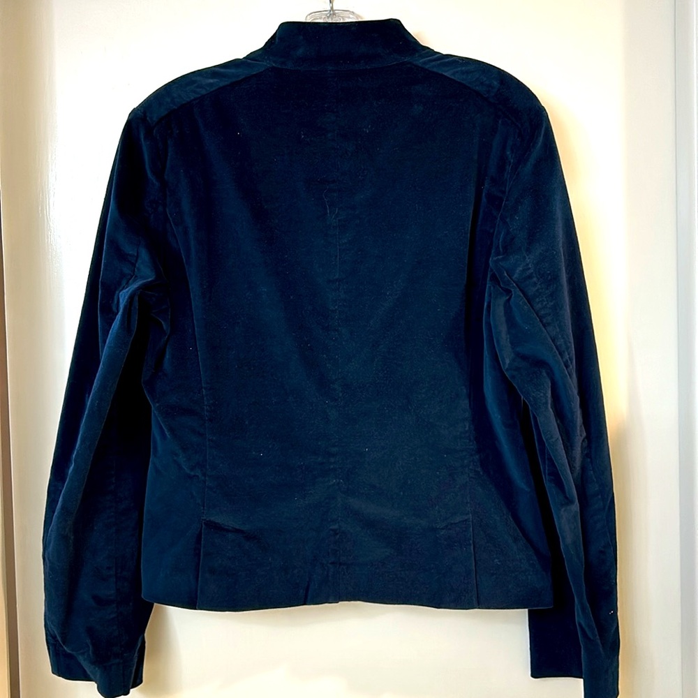 Talbots Navy Blue velveteen jacket size 12 - Picture 11 of 11